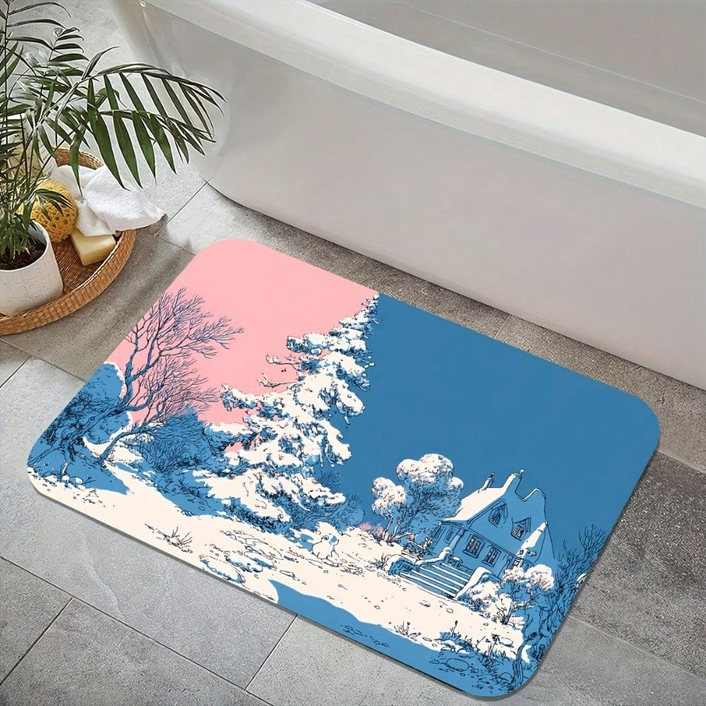 HELLOYOUNG Diatom Mud Door Mat Anti Slip Quick Dry Absorbent Indoor ...