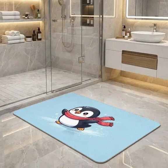 HELLOYOUNG Diatomite Doormat, Non-Slip Washable Entryway Rug for Porch Bedroom Yoga Studio, Fast-Absorbing Diatom Mud Mat, Low-Maintenance Indoor Outdoor Floor Carpet