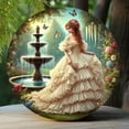 thumbnail image 1 of HELLOYOUNG Elegant Victorian Lady Garden Iron Wall Decor, Durable Outdoor Metal Plaque for Home Cafe Patio, Easy To Hang 2D Classic Art for Living Room Bedroom Kitchen Bathroom House, 1 of 5