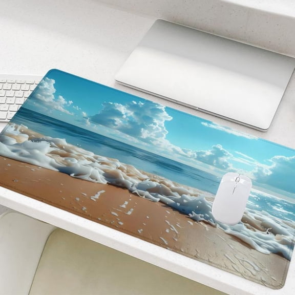 HELLOYOUNG Gaming Mouse Pad, Non-Slip Rubber Base Stitched Edge, Office & Esports Desk Mat for Laptop PC Desktop