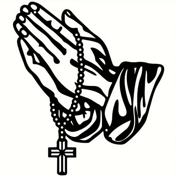 HELLOYOUNG Gothic Cross Wall Sculpture Black Metal, Home Decor Prayer Art, Halloween Xmas Gift, Gothic Decor Wall Art