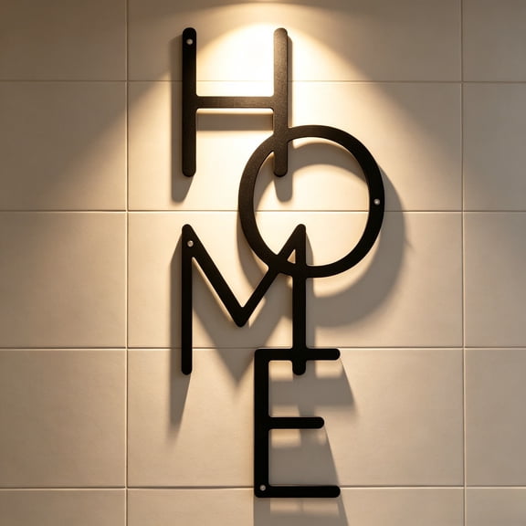 HELLOYOUNG Handcrafted Metal Wall Art Rustic Farmhouse Sign Modern Home Decor Accent Indoor Outdoor Hanging Ornament Housewarming Gift