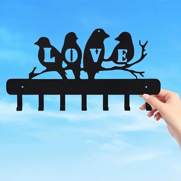 HELLOYOUNG Heavy Duty Wall Hook, Retro Industrial Multi-Functional Rack for Key Kitchen Utensil Coat & Home Decor, No Drill Mounting Metal for Entryway & Bathroom Wall-Mounted Storage Tentacle