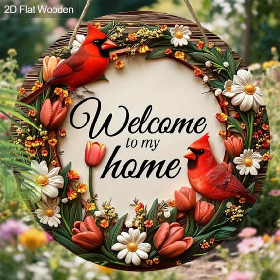 HELLOYOUNG "Hello, My Home" Lettering Metal Sign No-Electricity Hanging Decor for Front Door Yard Garden Rustproof Easy Hook Outdoor Art Housewarming Gift