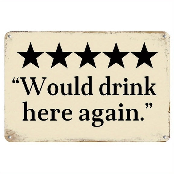 HELLOYOUNG Humorous Retro Star Metal Sign 12x8 Inch Iron Wall Art for Home Bar Man Cave Decor