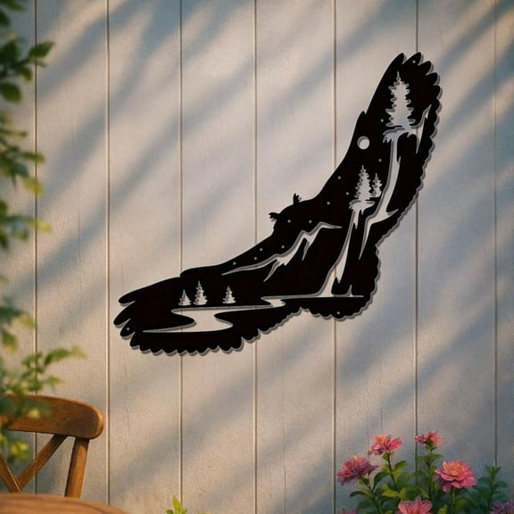 HELLOYOUNG Metal Flying Bird Wall Art, Outdoor Indoor Hanging Decor, Rustproof Garden Sculpture, Xmas Halloween Housewarming Gift