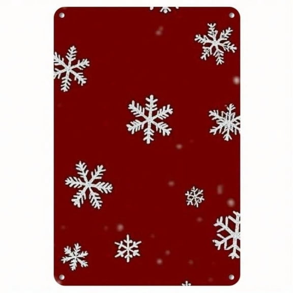 HELLOYOUNG Metal Signs Snowflakes plate winter