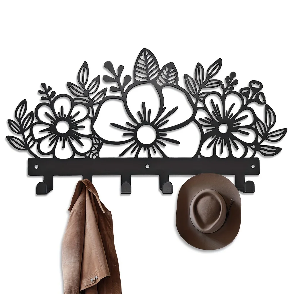 Hello Coat Rack HELLOYOUNG Metal Wall Art Coat Rack, Wall Mounted Coat Rack Coat Racks ...