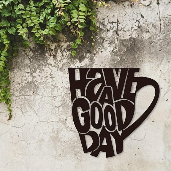 HELLOYOUNG Metal Wall Decor Sturdy Indoor Outdoor Art, Modern Farmhouse Craft Living Room Bedroom Hallway Hanging Aesthetic Wall Art Decor