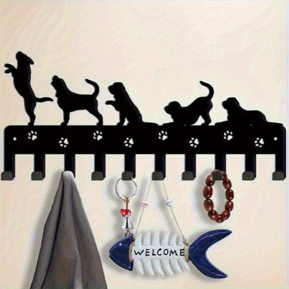 HELLOYOUNG Metal Wall Hook Rack Tentacle Keychain Holder Multi-Purpose Coat Hardware Rack Detachable Entryway Storage Halloween Christmas Gift