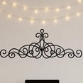 thumbnail image 1 of HELLOYOUNG Metal Wall Ornament Scroll Wall Art Iron Wall Decor ，Black Wall Medallion Traditional Iron Wall Plaque Adornment for Living Room Bedroom, 1 of 7
