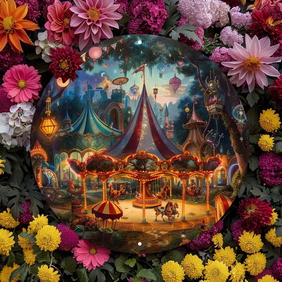 HELLOYOUNG Mythical Creatures Metal Wall Art Durable Round Iron Sign Fantasy Animal Decor for Home Bar Bedroom Party Wedding Gift