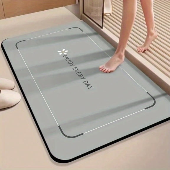 HELLOYOUNG Non-Slip Quick-Drying Diatom Mud Bathroom Mat, Super Absorbent Indoor Outdoor Carpet for Kitchen Entry, Easy Clean Soft Floor Mat
