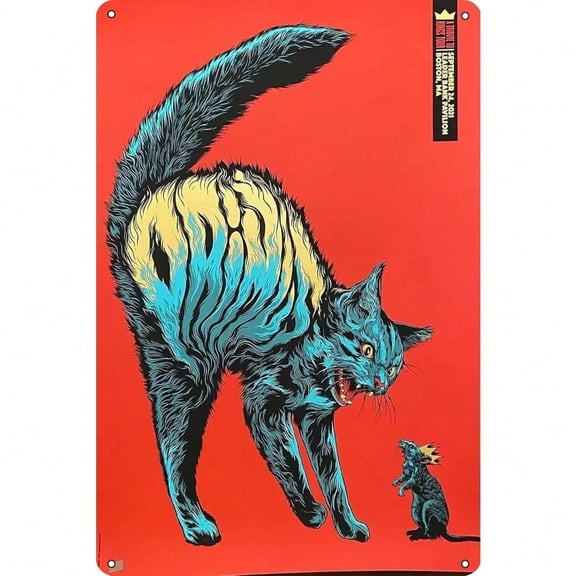 HELLOYOUNG Primus Concert Poster Vintage Tin Metal Sign 8x12 Inch Retro Wall Art Home Decor 1st Edition 2021 Music Poster Collectible