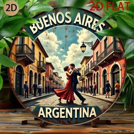 HELLOYOUNG Retro Buenos Aires Tin Sign Vintage Argentine Metal Wall Art Bar Cafe Decor Classic Nostalgic Home Pub