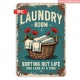 thumbnail image 1 of HELLOYOUNG Retro Laundry Room Metal Sign Rustproof Wall Decor Vintage Tin Sign with Washing Machine Clothespin Hanger for Home, 1 of 6