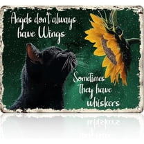 HELLOYOUNG Retro Metal  Sign,It'S Fine I'M Fine Everything Is Fine Funny Cat Sarcasm Home Bar Shop Decorations Coffee Vintage Sign Gift 12x8 Inch Room Wall