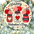 thumbnail image 1 of HELLOYOUNG Rose Flower Metal Tin Sign Round 8x8 Inch Retro Iron Wall Art Valentine’s Day Home Décor for Bar Kitchen Cafe Man Cave, 1 of 10