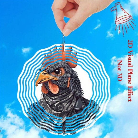 HELLOYOUNG Spring Mandala Wind Spinner 3D Iron Sun Catcher for Garden 360 Rotating Hanging Outdoor Metal Art Decor Easter Gift