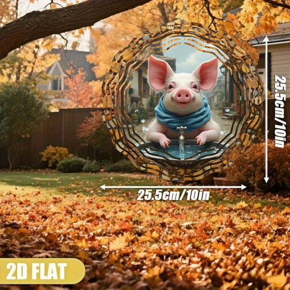 HELLOYOUNG Spring Mandala Wind Spinner Iron Sun Catcher 360 Rotating 3D Metal Garden Art Decor for Outdoor Lawn Yard Patio Decorations Easter Christmas Gift