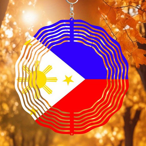 HELLOYOUNG Spring Mandala Wind Spinner Iron Sun Catcher Flat Bohemian Metal Rotating Dreamcatcher Wind Chime 10 Inch Stained Glass with Bells Indoor Outdoor Garden Decor Christmas Gift