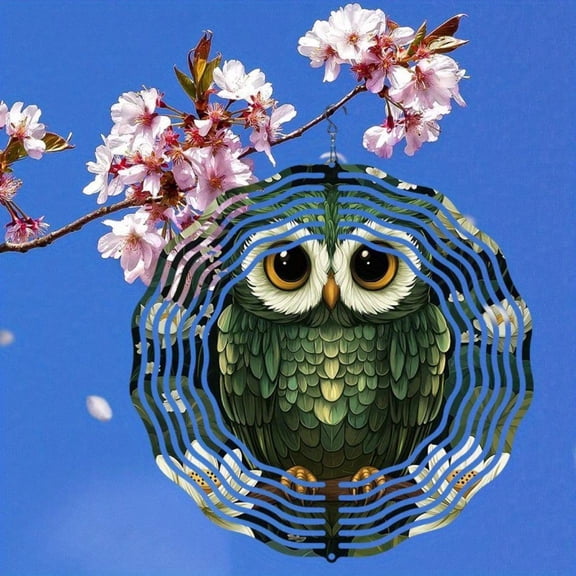 HELLOYOUNG Spring Mandala Wind Spinner Iron Sun Catcher Hanging Decorative Board Outdoor Garden Decor 360 Rotating Hook Reflective Design for Home Wedding Christmas Gift