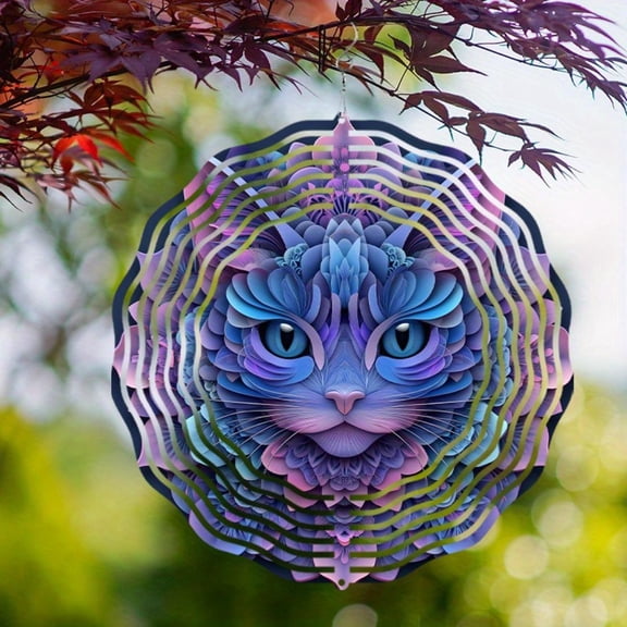 HELLOYOUNG Spring Mandala Wind Spinner Iron Sun Catcher for Outdoor Garden Decor Handmade Metal Art Ornament No Electricity Needed