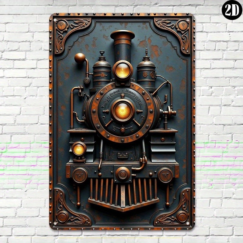 HELLOYOUNG SteamPunk Metal Tin Sign 8x12 Inch Retro Wall Art Vintage ...