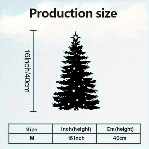 HELLOYOUNG Sturdy Vintage Metal Christmas Tree Wall Decor - 1-Piece Elegant Holiday Decor for Indoor/Outdoor Ideal for Living Room Foyer & Patio Perfect Christmas Gift for Home Wall Sculptures