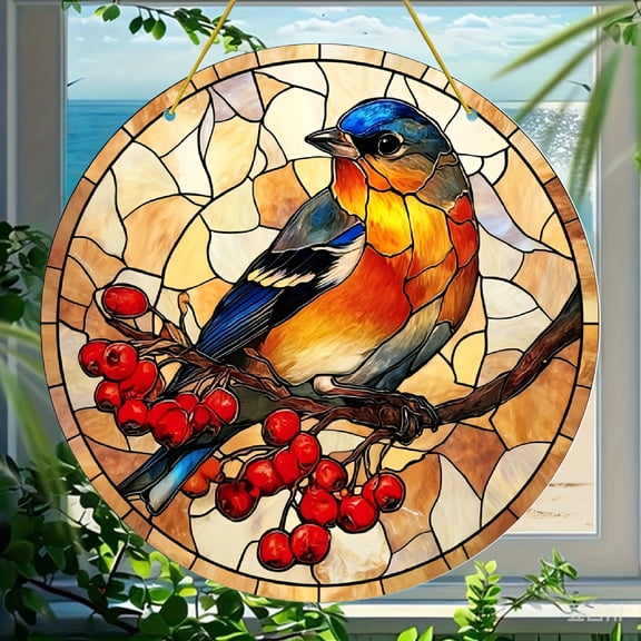 HELLOYOUNG Sun Catcher Window Decor, Handmade Colorful Acrylic Dream Catcher Hanging Ornament for Home, Birthday Gift for Women Girls Room