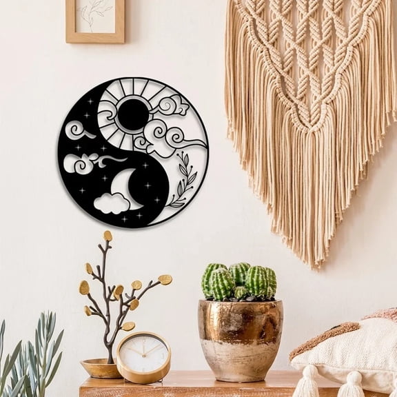 HELLOYOUNG Sun Metal Wall Art, Handmade Iron Wall Decor, Celestial Body Sculpture - Rustic Universe Decor for Kitchen and Bedroom, Durable and Elegant Hanging Ornament