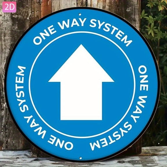 HELLOYOUNG Vintage Arrow Sign 20cm Aluminum 2D Flat One-Way Traffic Flow Wall Decor for Garden Kitchen Bar Outdoor Garage