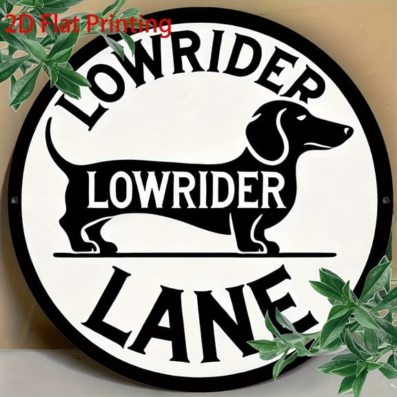 HELLOYOUNG Vintage Dachshund Tin Sign 8x8 Inch Retro Aluminum Metal Poster Wall Art for Home Bar Cafe Man Cave Outdoor Decor