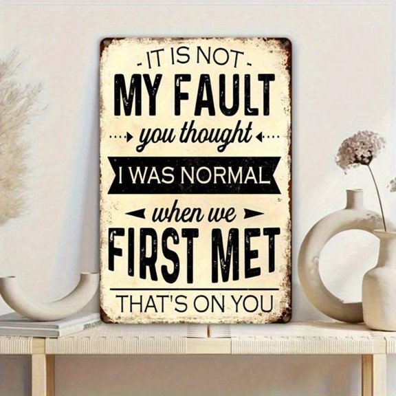 HELLOYOUNG Vintage Funny Metal Tin Sign 8x12 Inch Retro Garage Man Cave Wall Decor Rusty Humor Bar Pub Art