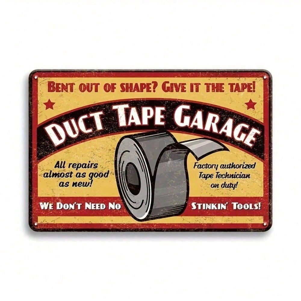 HELLOYOUNG Vintage Metal Garage Sign Heavy Duty Rustic Tin Wall Art ...