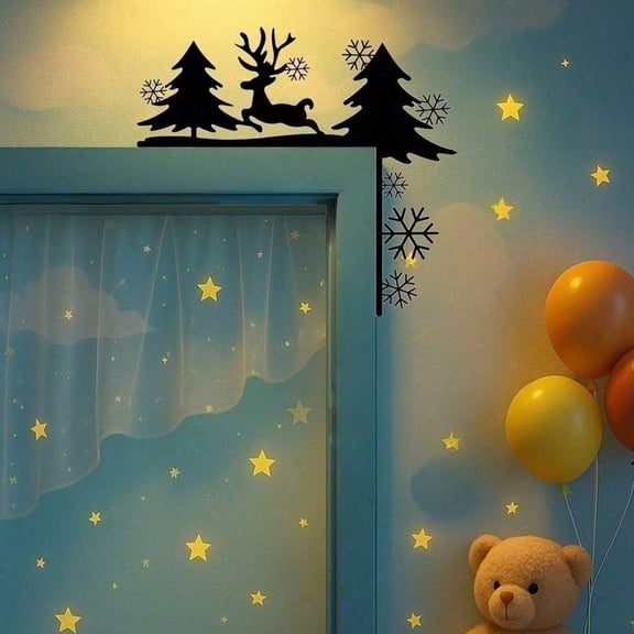 HELLOYOUNG Vintage Metal Iron Scroll Wall Art, Farmhouse Decorative Wall Decor Removable, Living Room Bedroom Home Decor Stickers