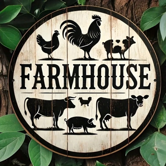 HELLOYOUNG Vintage Metal Sign Rustic Tin Rooster Wall Decor Aluminum Art for Farmhouse Kitchen Bedroom
