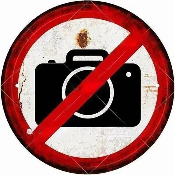 HELLOYOUNG Vintage Metal Sign, STOP Warning Round Wall Decor, Rustic Garage Man Cave Bar Shop Outdoor Durable Hanging Metal Tin Sign Wall Art