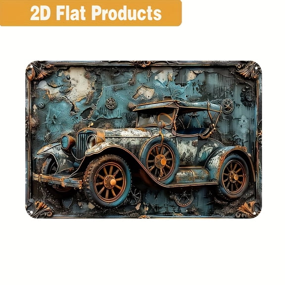 HELLOYOUNG Vintage Metal Tin Sign 1920s-1950s Classic Car Wall Art Durable Iron Decor for Garage Man Cave 20x30cm