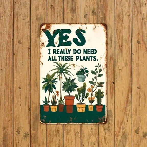 HELLOYOUNG Vintage Metal Tin Sign 8x12 Inch, Funny Quote Wall Art Rustic Home Decor for Farmhouse Bar Garden Wall Decoration