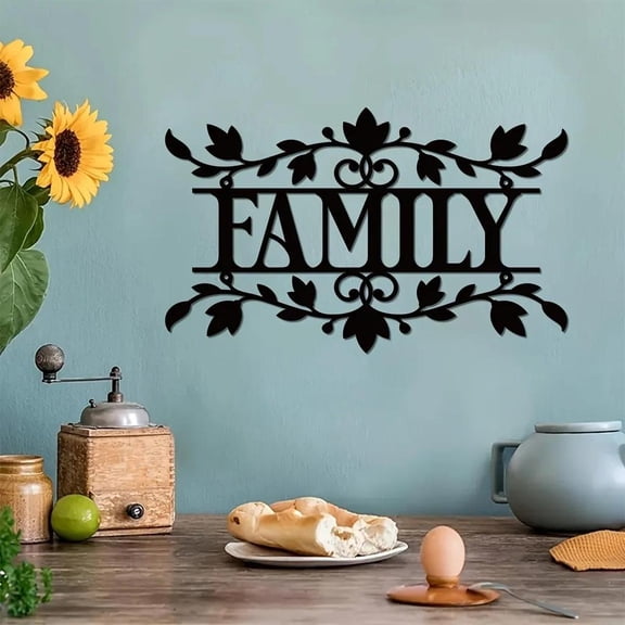 HELLOYOUNG Vintage Metal Tin Sign Family Name Wall Art  Decor  Art of Murals for Living Room Bedroom Elegant Housewarming Gift