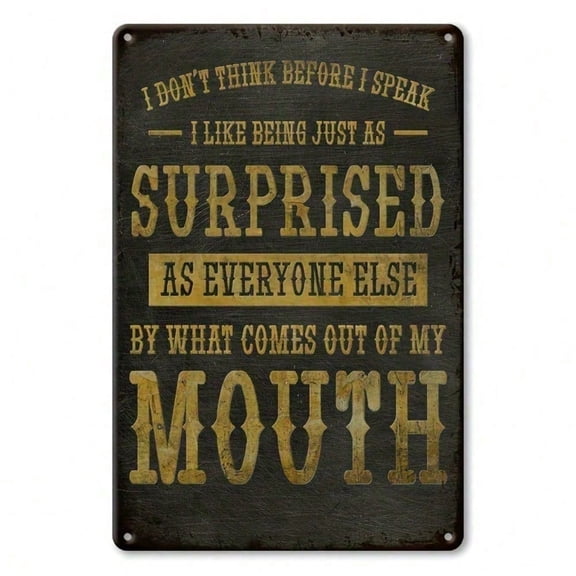 HELLOYOUNG Vintage Metal Wall Sign Rustic Inspirational Quotes Home Decor for Living Room Bar Cafe Office Art Gift