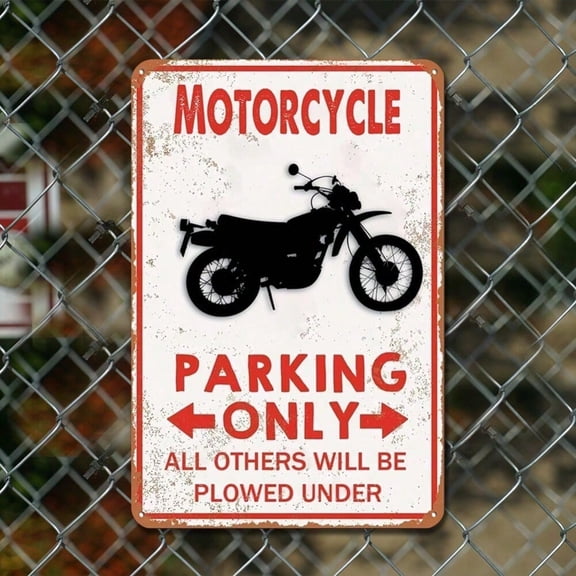 HELLOYOUNG Vintage Motorcycle Metal Tin Sign 30x40cm Wall Art, Rustic Iron Rectangle Decor for Home Garage Bar Man Cave