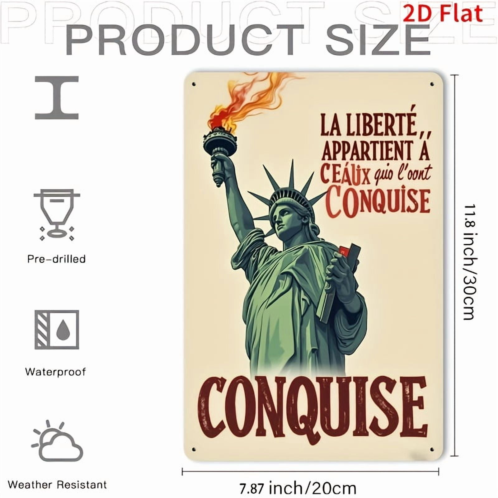 HELLOYOUNG Vintage Tin Sign 11.81x7.87 Inch French Poster Retro Wall ...