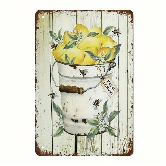 HELLOYOUNG Vintage Tin Signs 8x12 Inches, Rustic Metal Wall Art Decor for Home Bar Cafe Garage Man Cave, Retro Weathered Style Decor Plaque with Pre-Drilled Holes, Easy To Hang