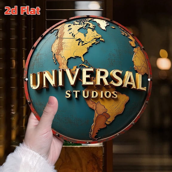 HELLOYOUNG Vintage World Map Tin Sign 7.79x7.79 Retro Aluminum Metal Poster Retro Cinema Decor for Home Bar Garage Man Cave Outdoor Wall Art