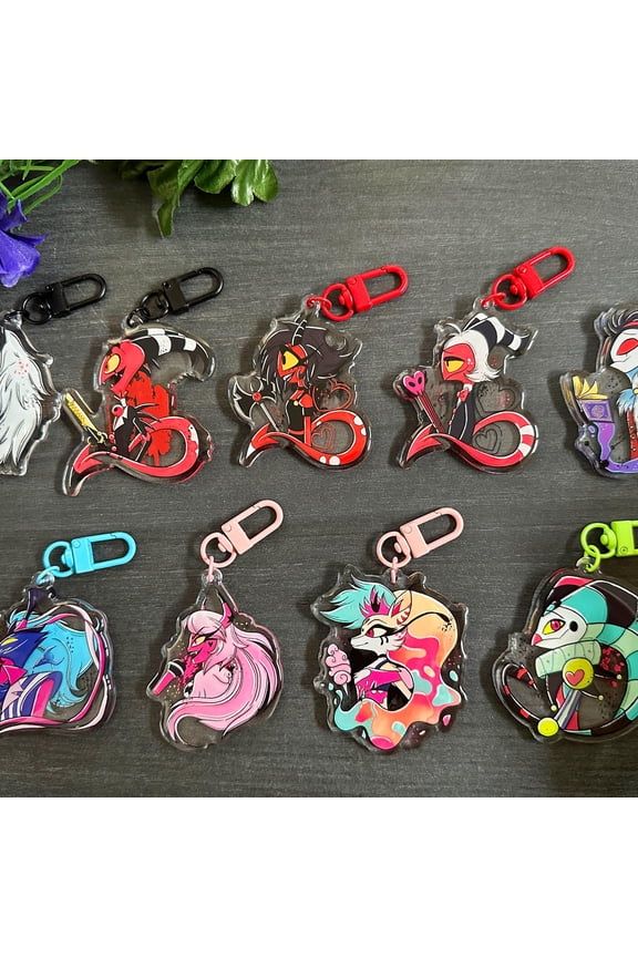 HELLUVA BOSS acrylic keychain, charms, random 1pc