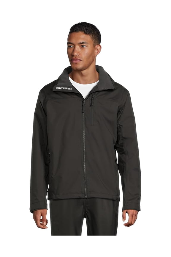 MEN'S CREW HOODED MIDLAYER JACKET - 2XL - BLACK