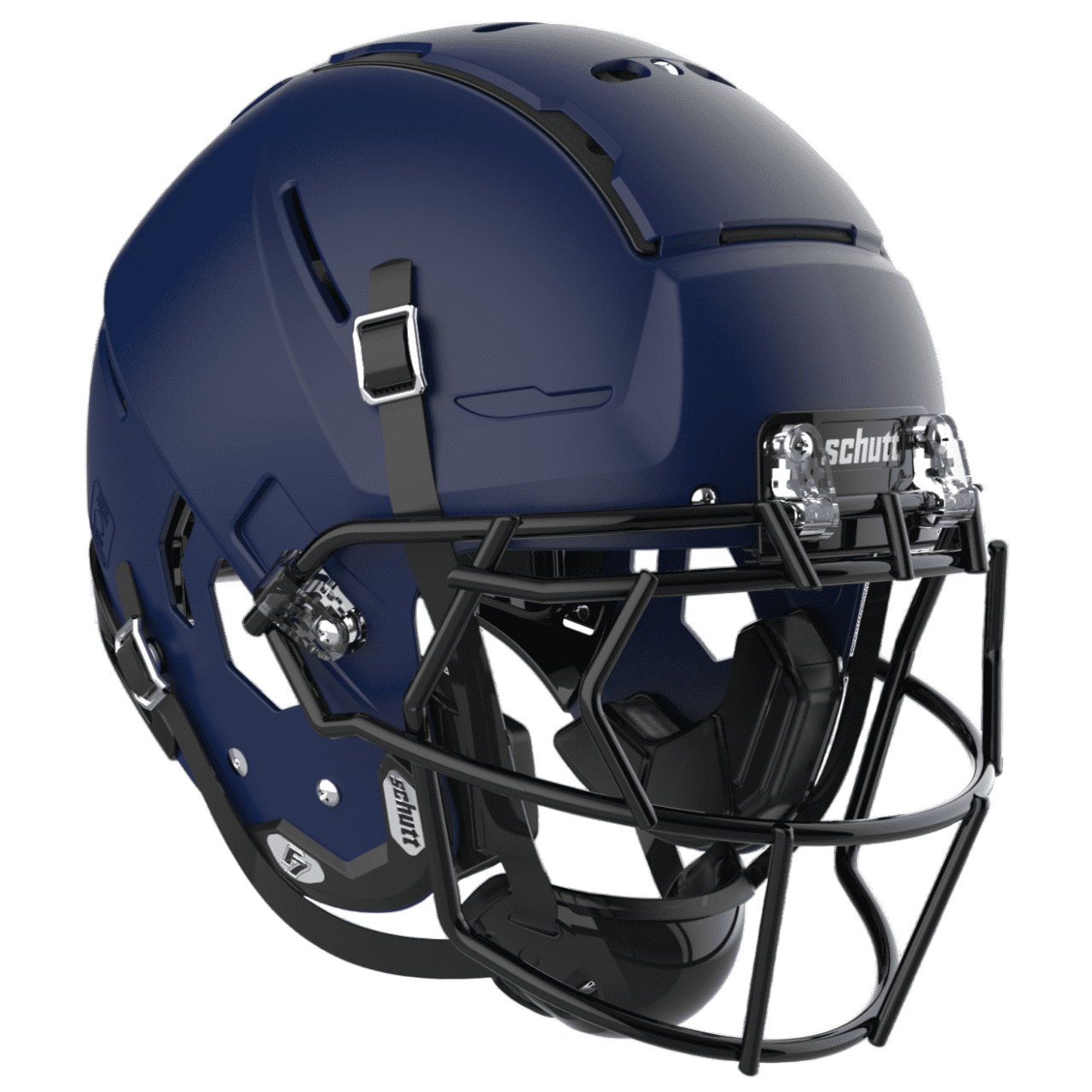 schutt ネイビー　メガネフェイス Schutt F7 2.0 Adult Football Helmet, Size Large, Matte Navy