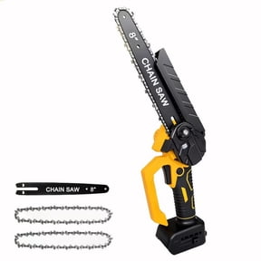 HELMSHAR 8-Inch Upgraded Version of The Electric High-Speed Chainsaw, 1400W Portable Cordless Brushless Chainsaw. Compatible with 20V MAX Batteries (Battery Not Included, solely The Main Unit)